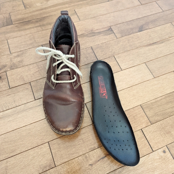 Pikolinos Mens Brown Leather Chukka Boots Chile Lace-Up Ankle - Picture 8 of 14